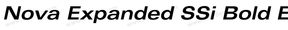 Nova Expanded SSi Bold Expanded Italic字体转换